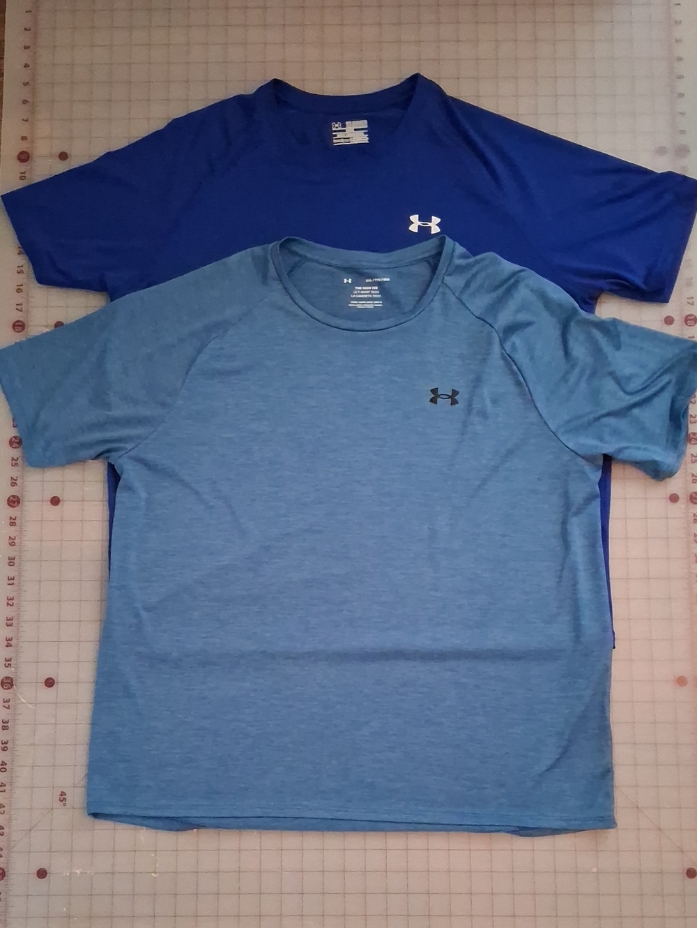 2 Under Armour Men’s Short Sleeve Tech T-Shirt –  Blue XXL  2XL